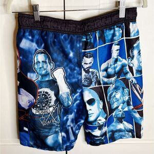 WWE The Rock Wrestling Swim Trunks Size Large 10/12